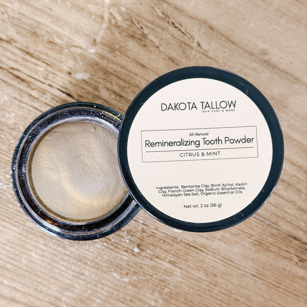 Dakota Tallow Oral Health Dakota Tallow Remineralizing Tooth Powder