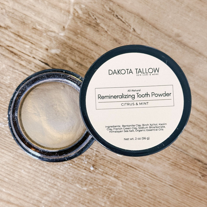 Dakota Tallow Oral Health Dakota Tallow Remineralizing Tooth Powder