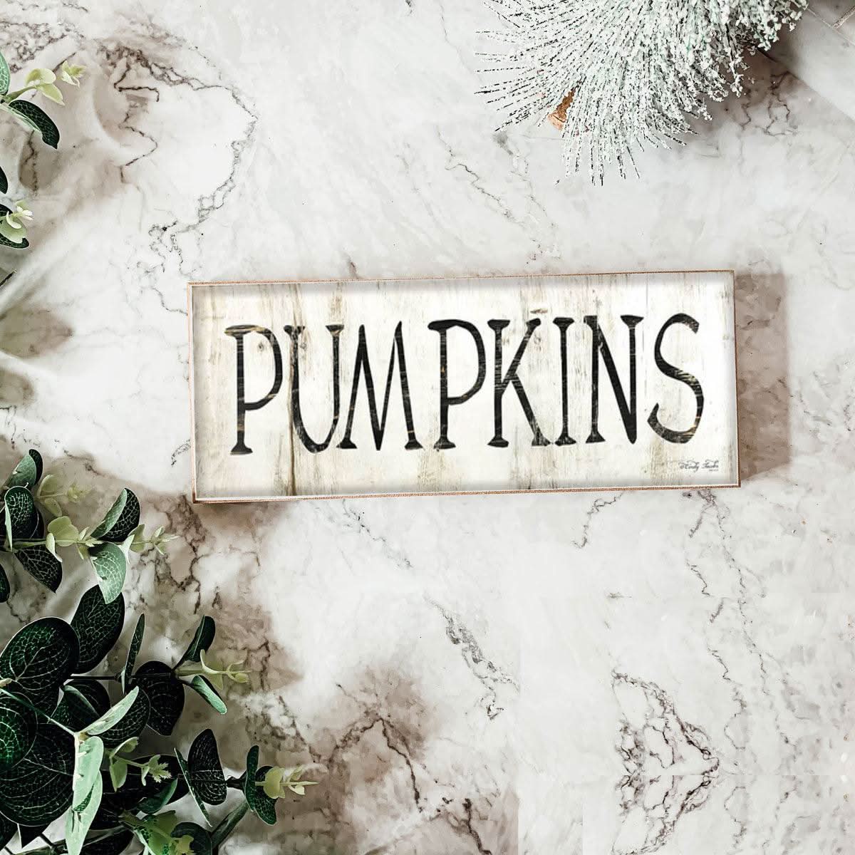 Gia Roma Halloween Sign Pumpkins