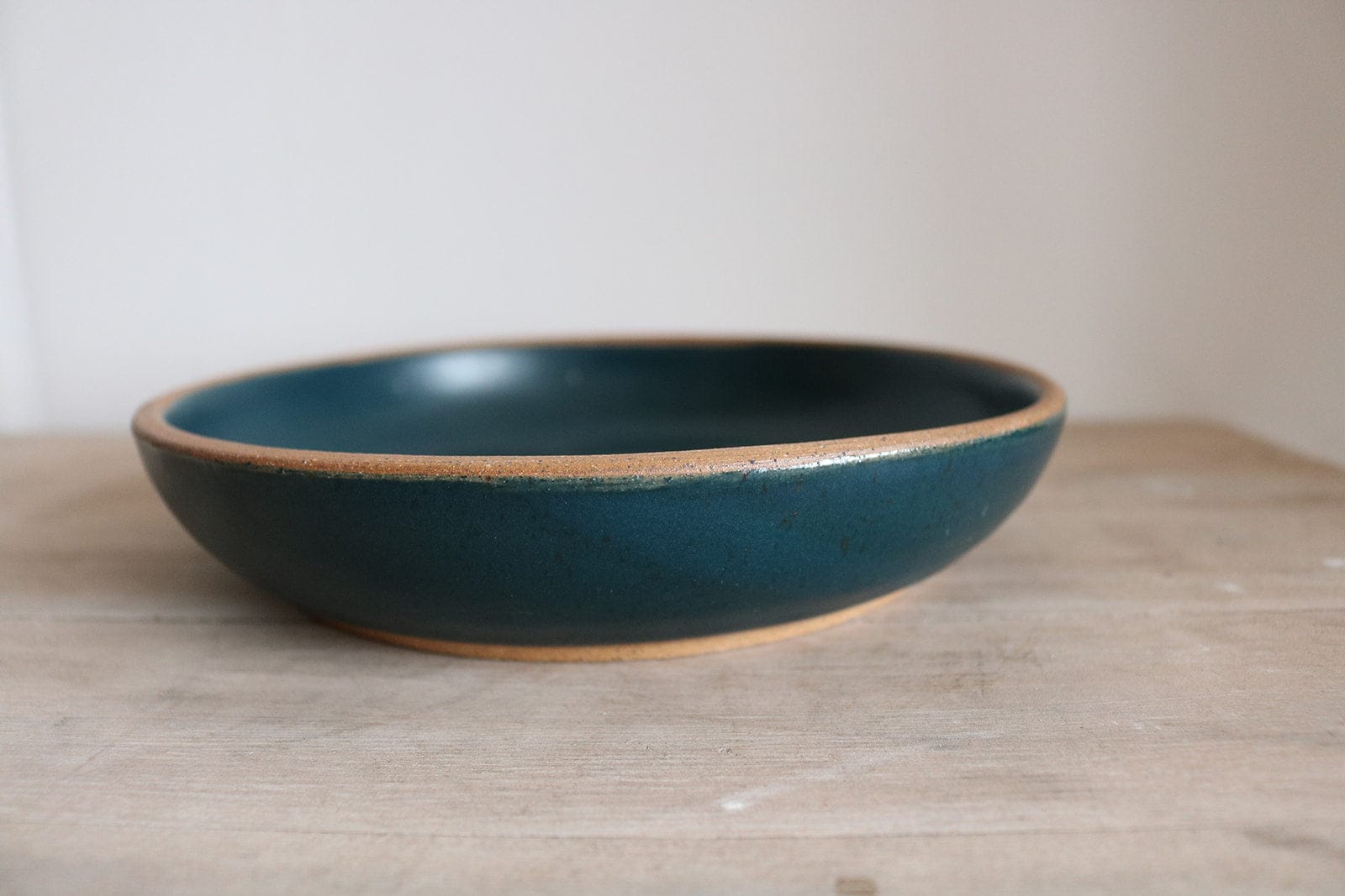 KJ Pottery Bowl Dark Indigo / Glazed Rim Pasta Bowl
