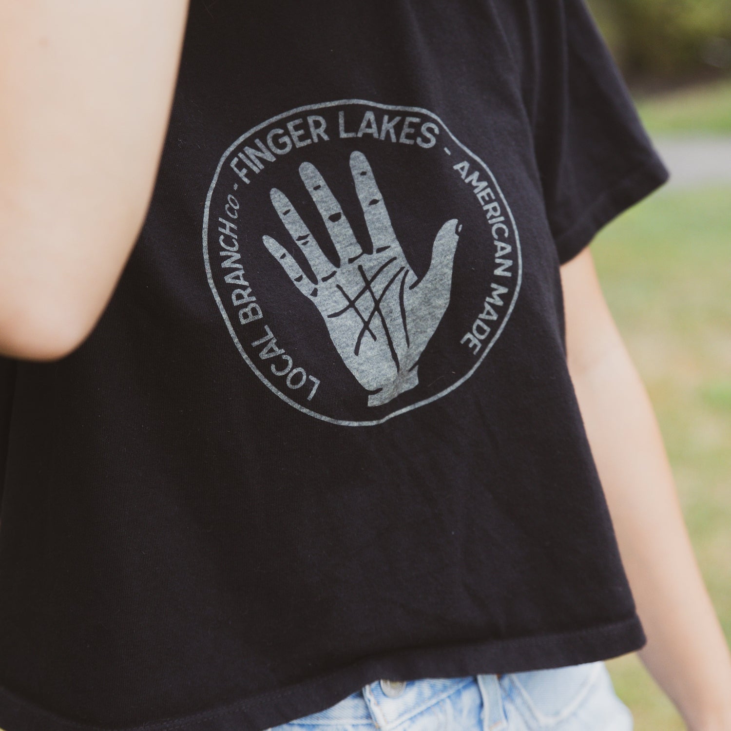 The Local Branch Tee Finger Lakes Cropped Tee - USA Made