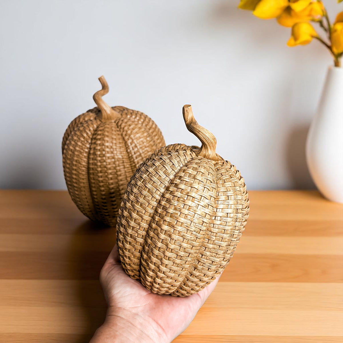 Rattan Pumpkins - My American Goods