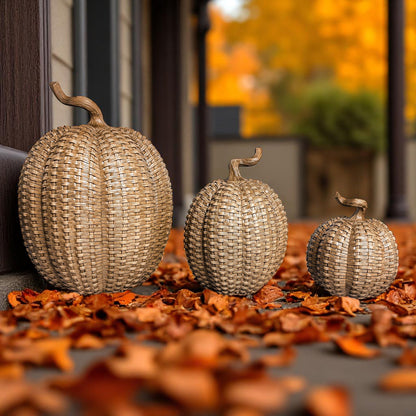Rattan Pumpkins - My American Goods