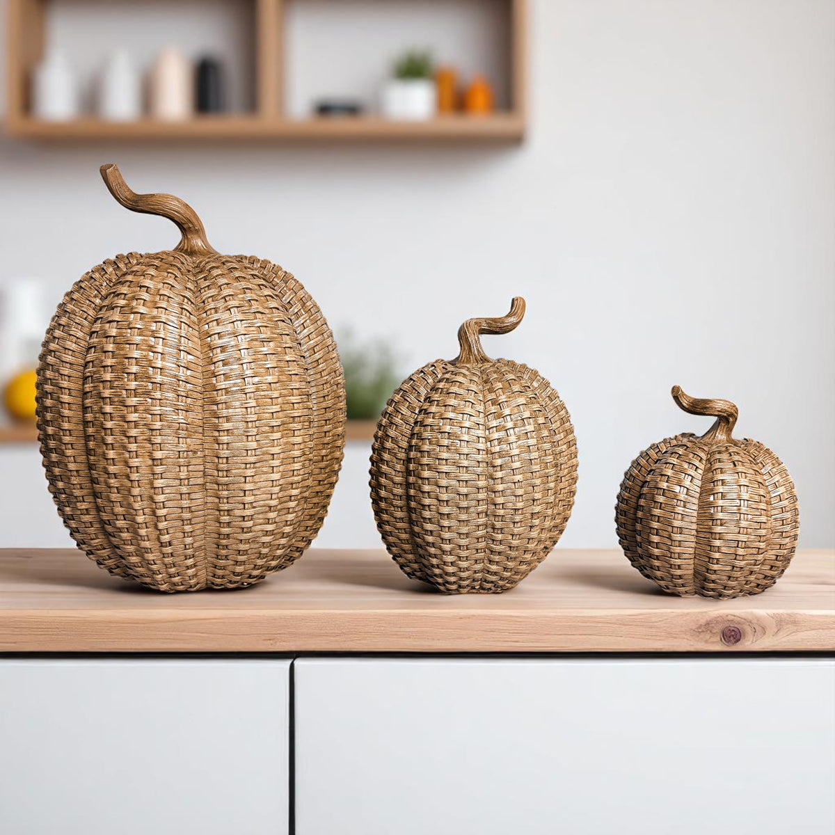 Rattan Pumpkins - My American Goods