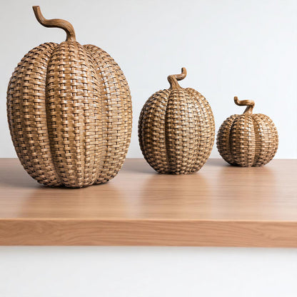Rattan Pumpkins - My American Goods