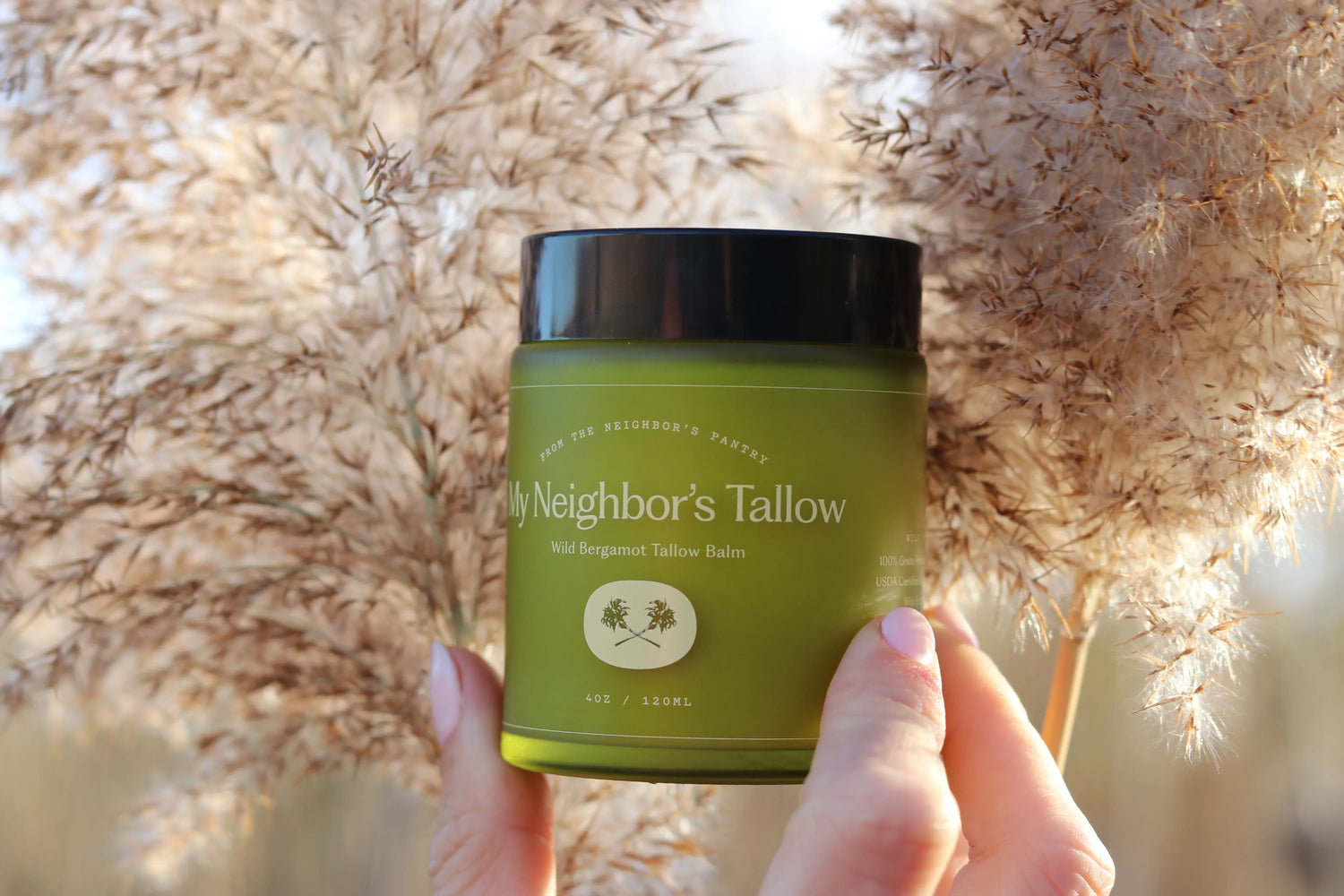 My Neighbor’s Local Grass-Fed Tallow Balm Wild Bergamot Balm
