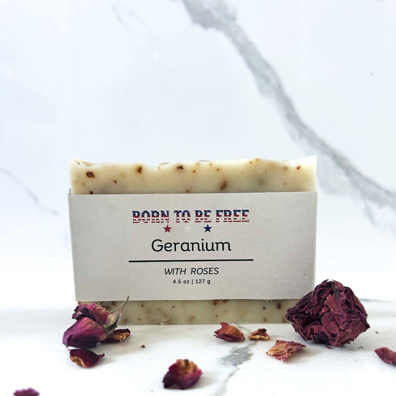 Born To Be Free Soap Bar Geranium Rose Tallow Soap Bar