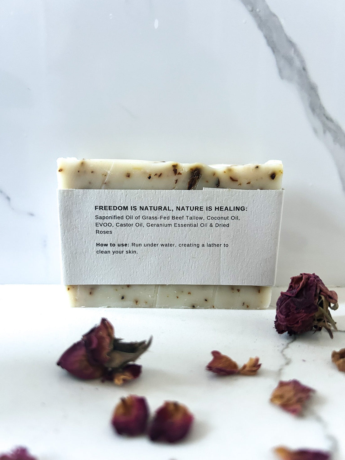 Geranium Rose Tallow Soap Bar - My American Goods