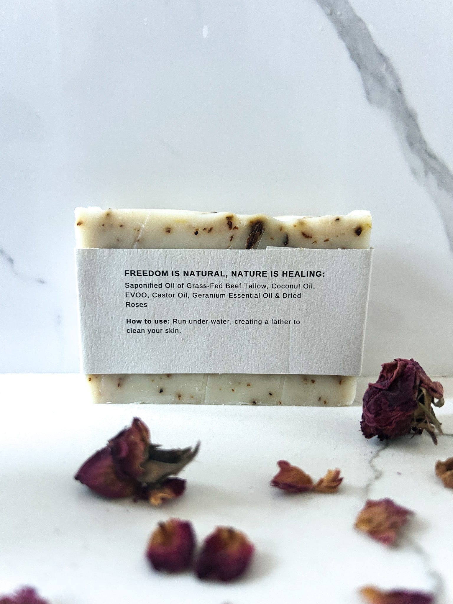 Born To Be Free Soap Geranium Rose Tallow Soap Bar