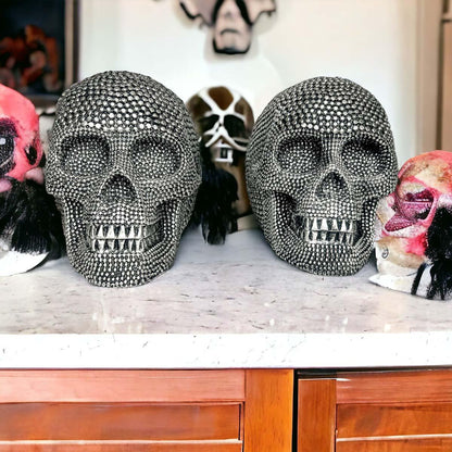 Gia Roma Halloween Resin Skull Gold