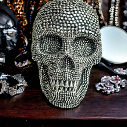 Gia Roma Halloween Resin Skull Gold