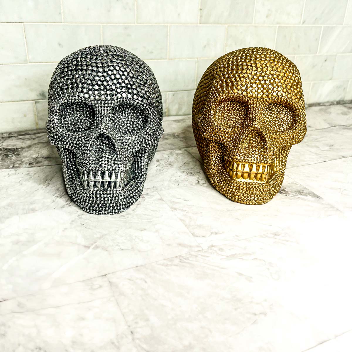 Resin Skull Gold - My American Goods