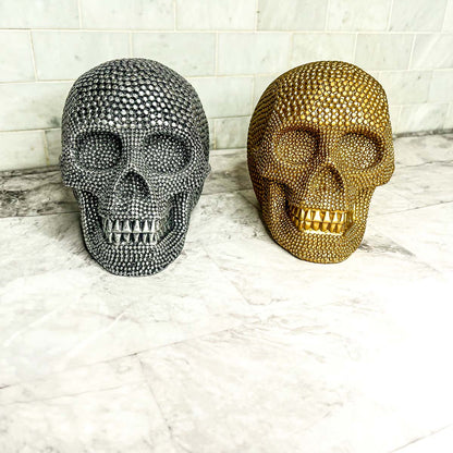 Resin Skull Gold - My American Goods