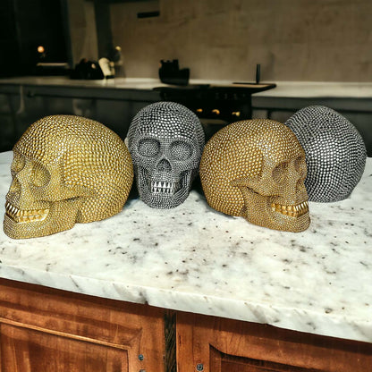 Resin Skull Gold - My American Goods
