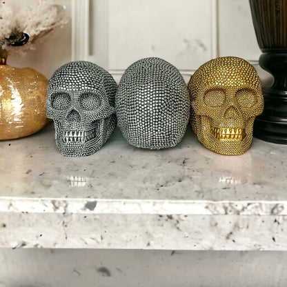 Resin Skull Gold - My American Goods