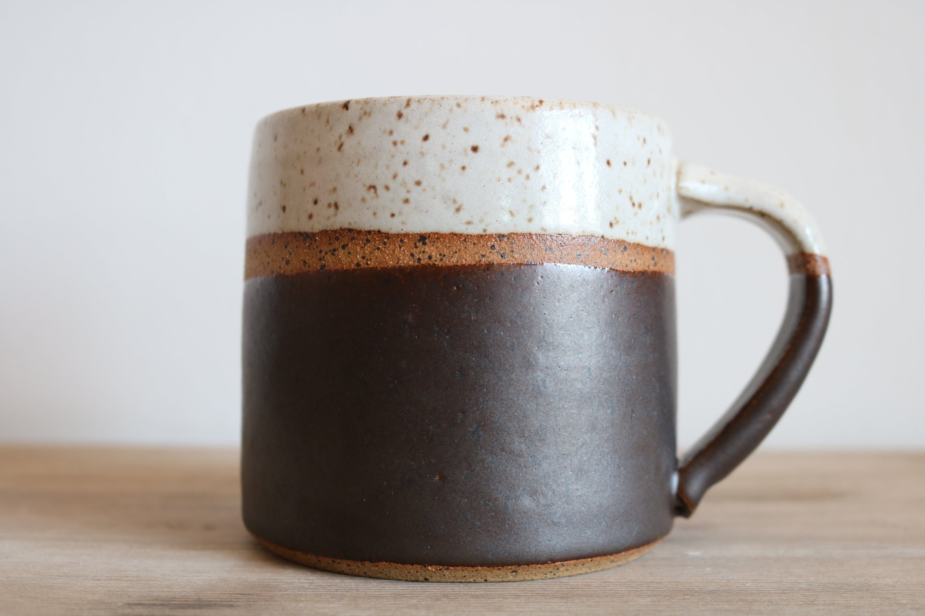 KJ Pottery Mug Brown Metal The Mug