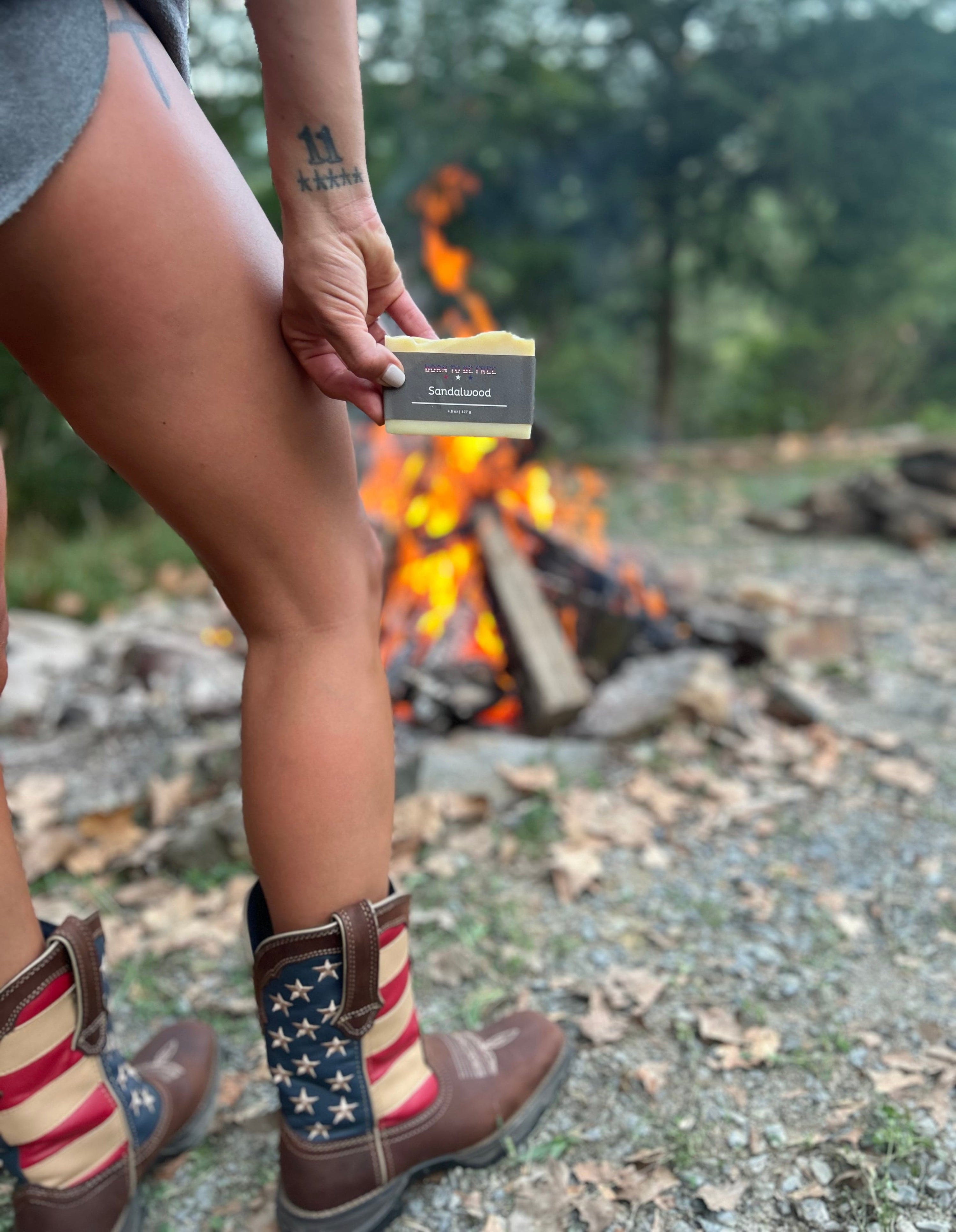 Born To Be Free soap Sandalwood Tallow Soap Bar