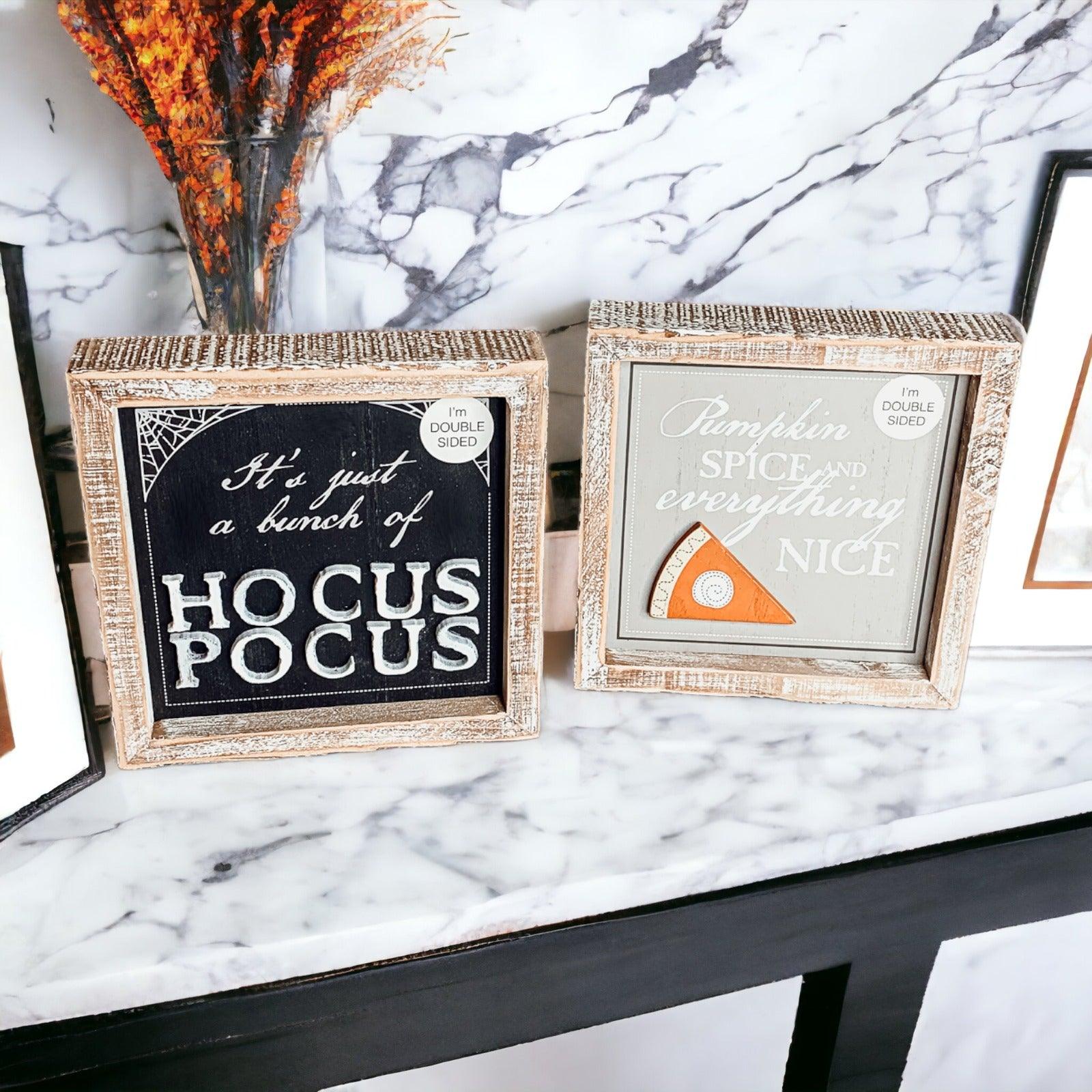 Gia Roma Halloween Sign Hocus Pocus 3D + Double Sided