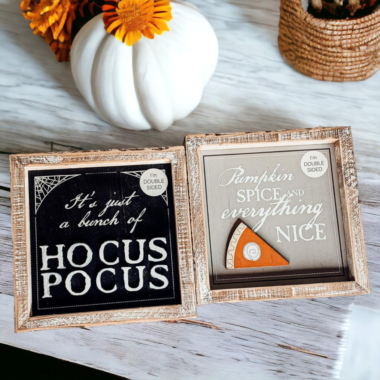 Gia Roma Halloween Sign Hocus Pocus 3D + Double Sided