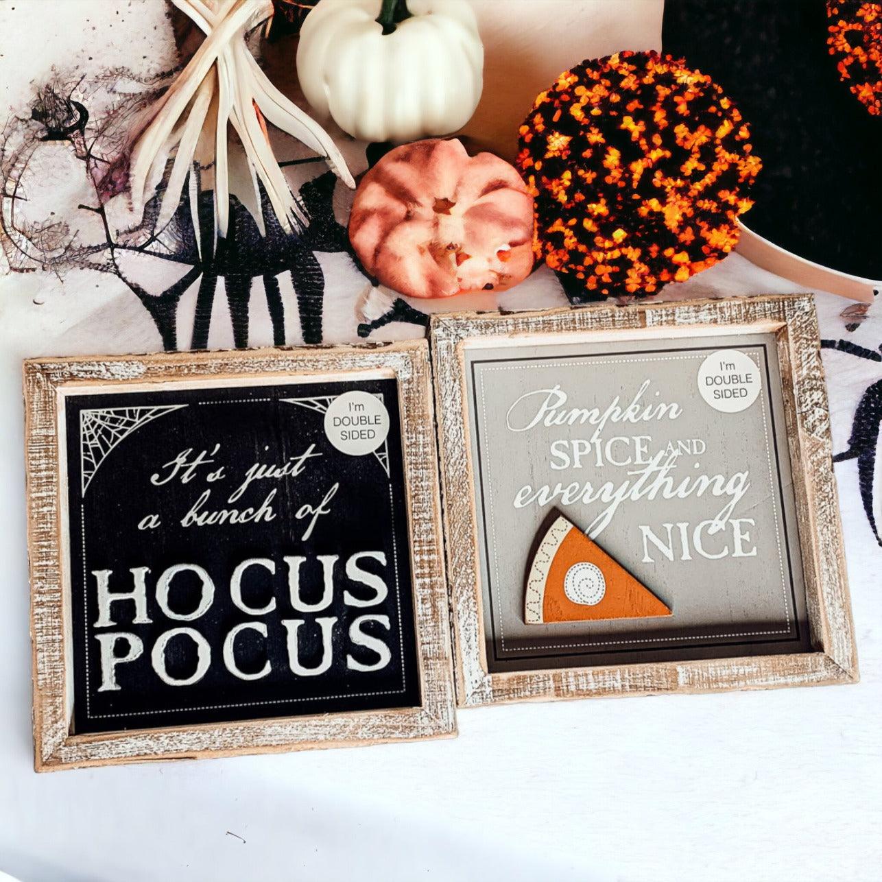 Gia Roma Halloween Sign Hocus Pocus 3D + Double Sided