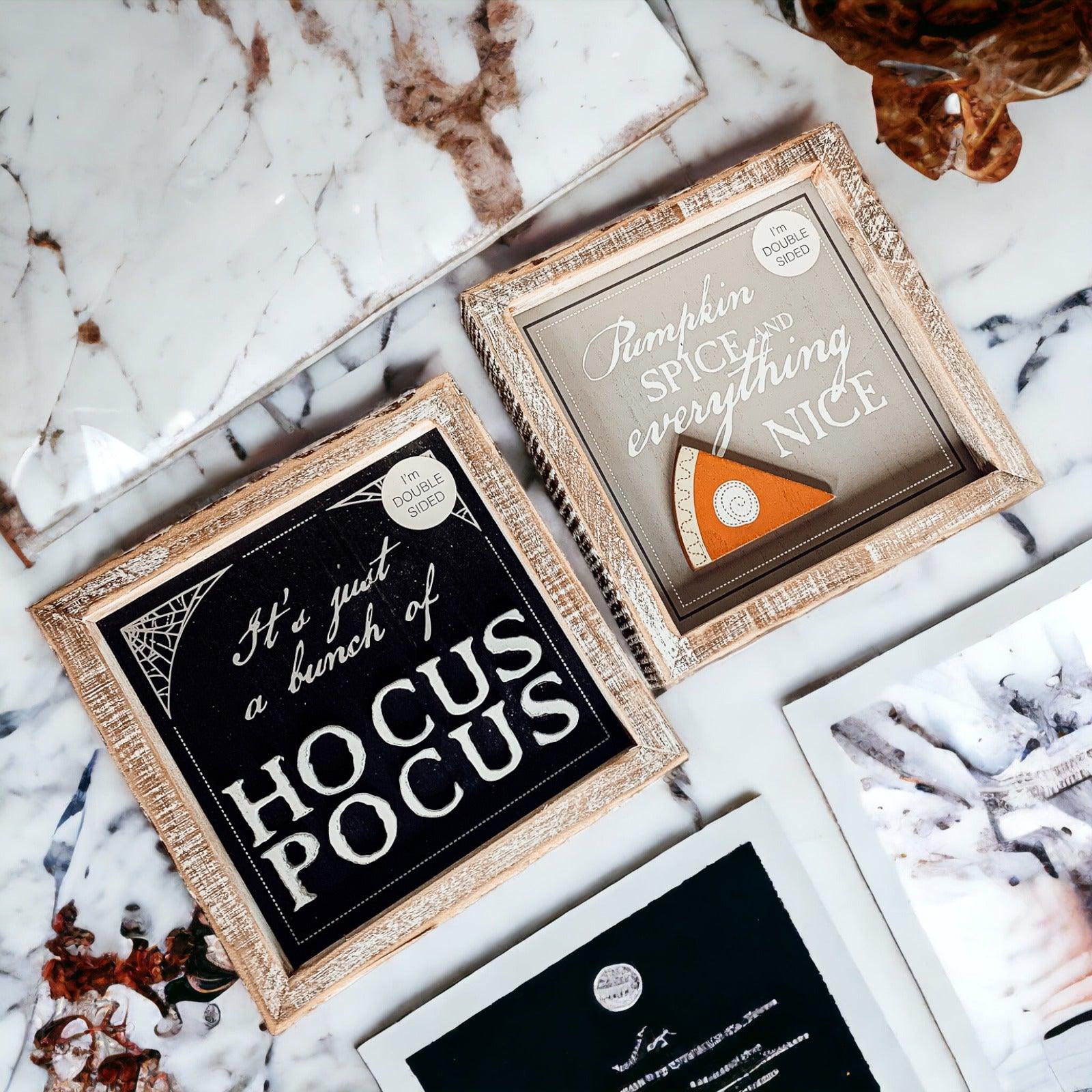 Gia Roma Halloween Sign Hocus Pocus 3D + Double Sided