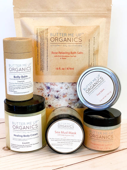 Butter Me Up Organics Body Expectant Mother Comfort Kit / Pregnancy Gift Set
