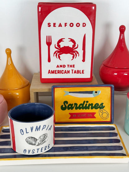 Ruby Clay Company "Canned" Sardine Tray in Yellow
