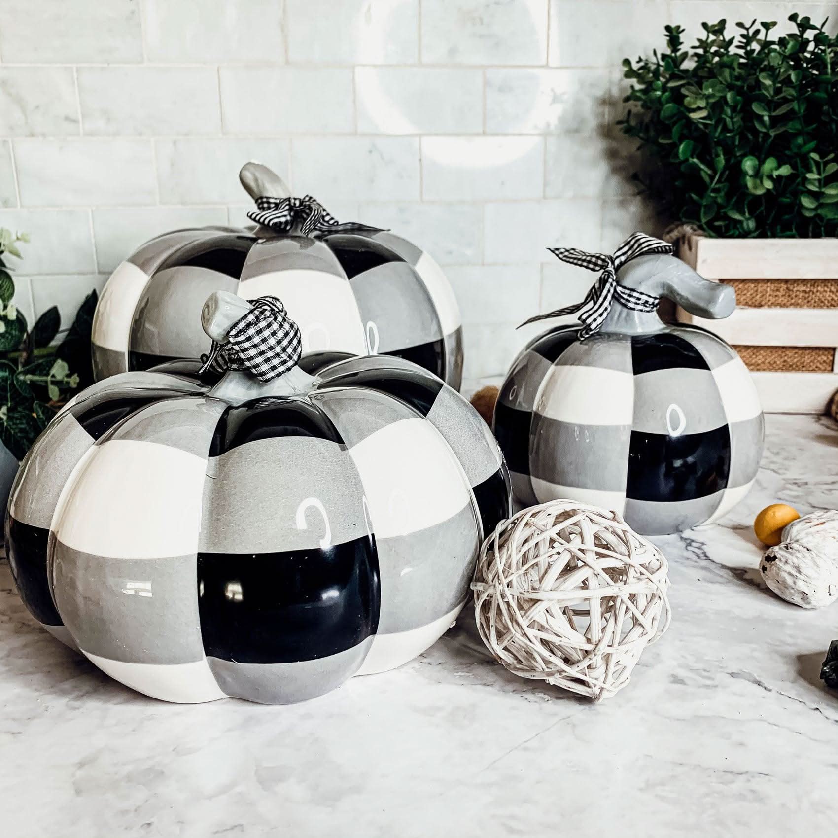 Gia Roma Pumpkin Buffalo Check Pumpkin