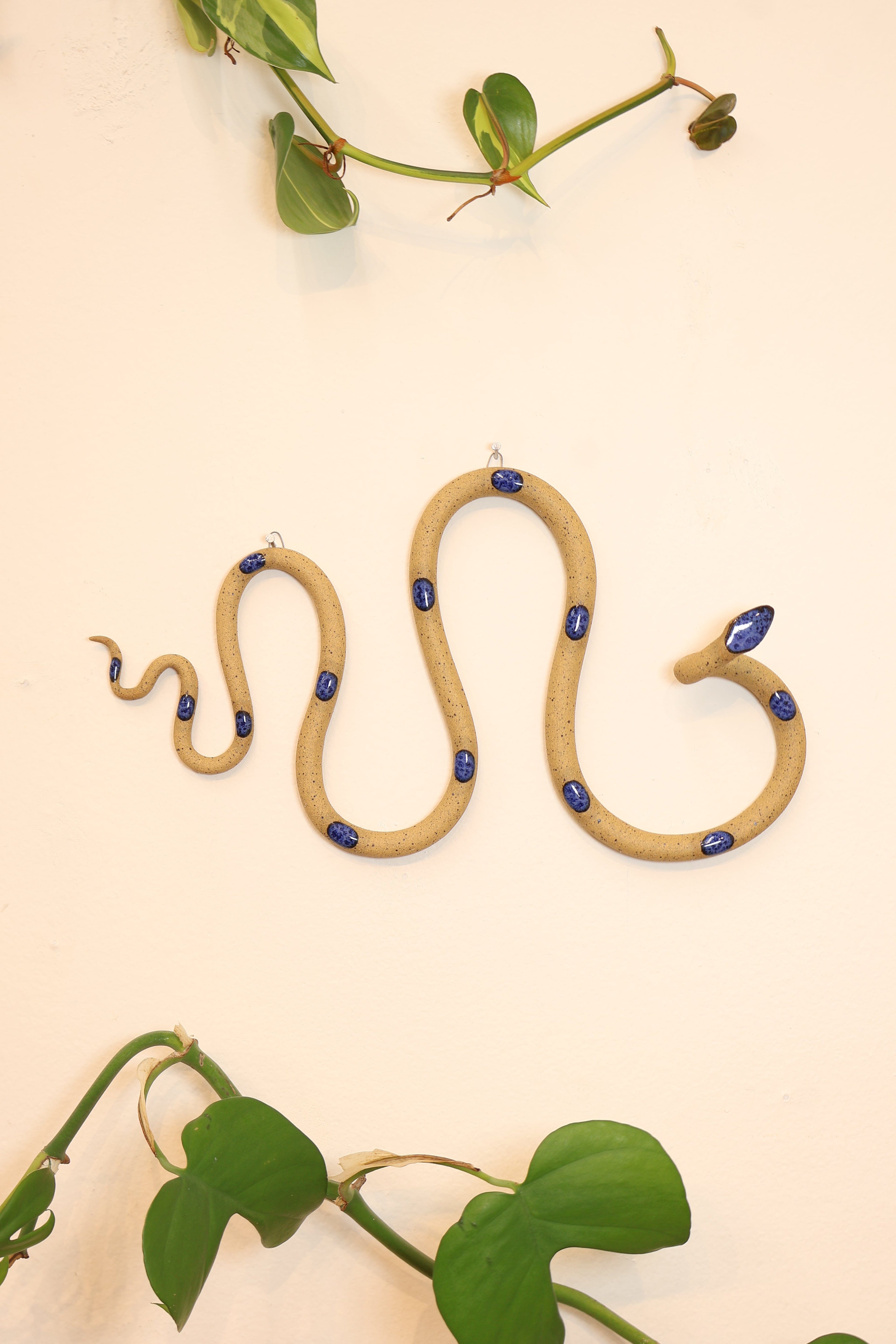 Horizontal Ceramic Wall Snake