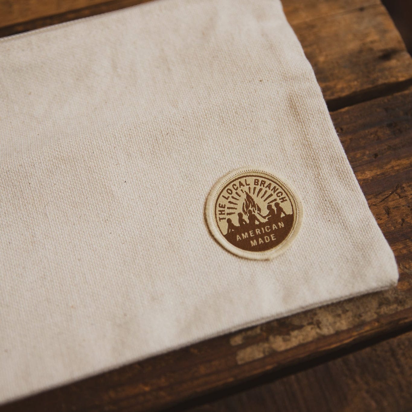 The Local Branch Zipper pouch Canvas Zipper Pouch  - USA Made
