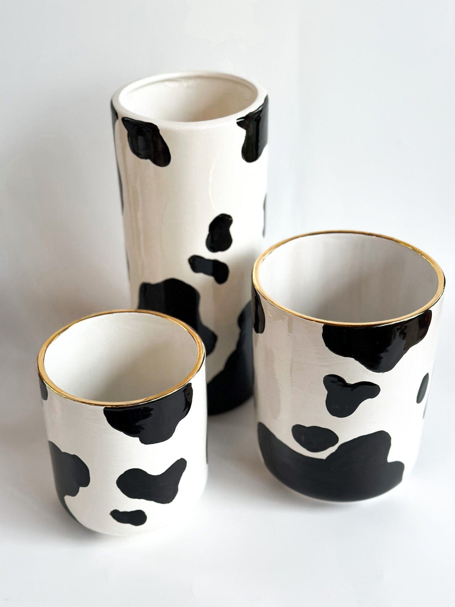 Ruby Clay Company Cow Print Vase
