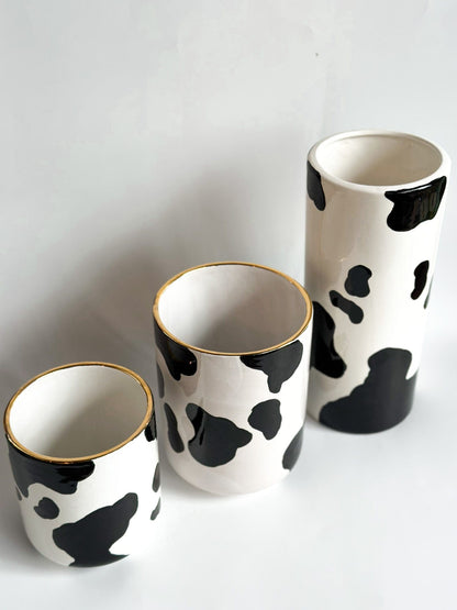 Ruby Clay Company Cow Print Vase