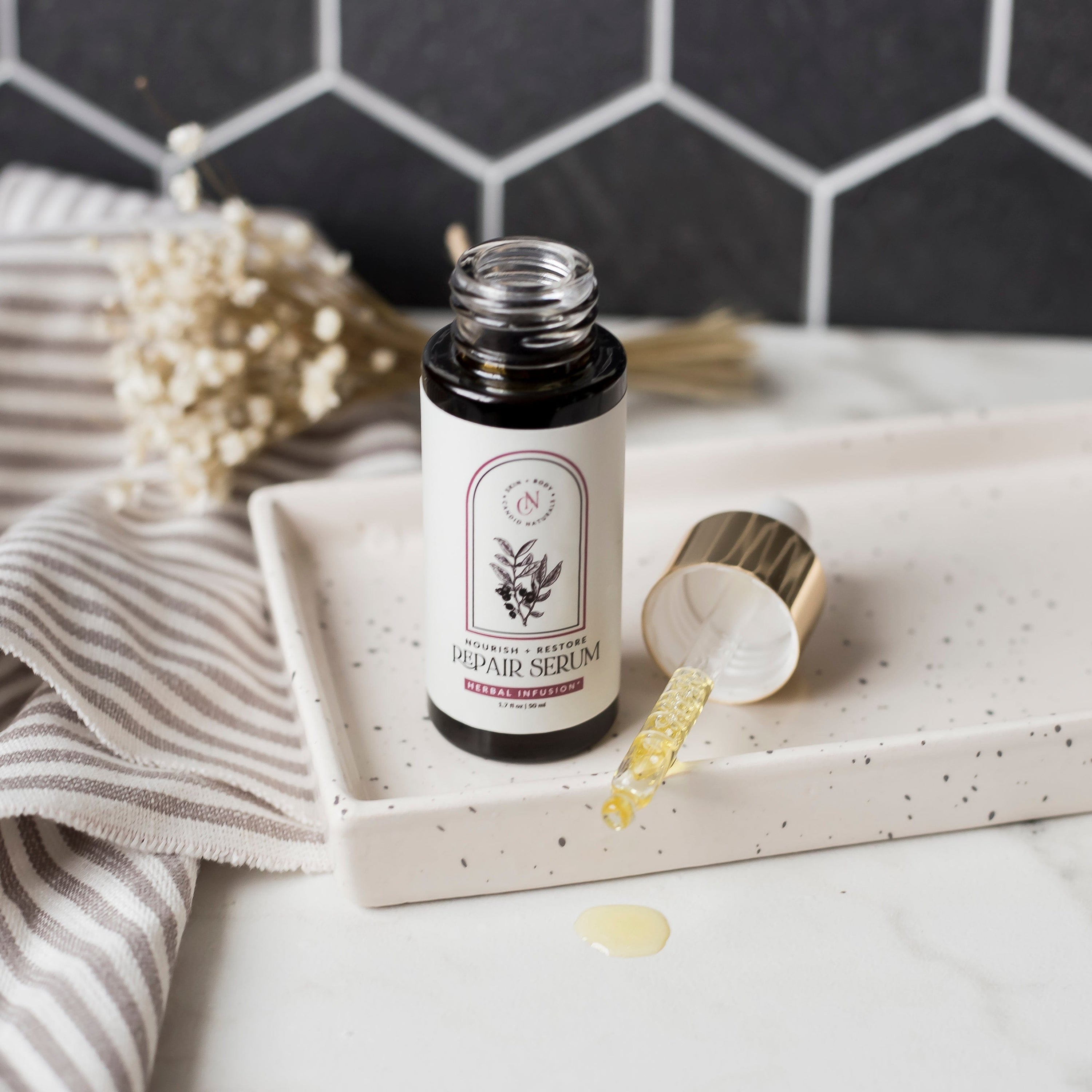 Candid Naturals Skin Care Set Herbal-Infused Repair Serum | Nourish + Restore