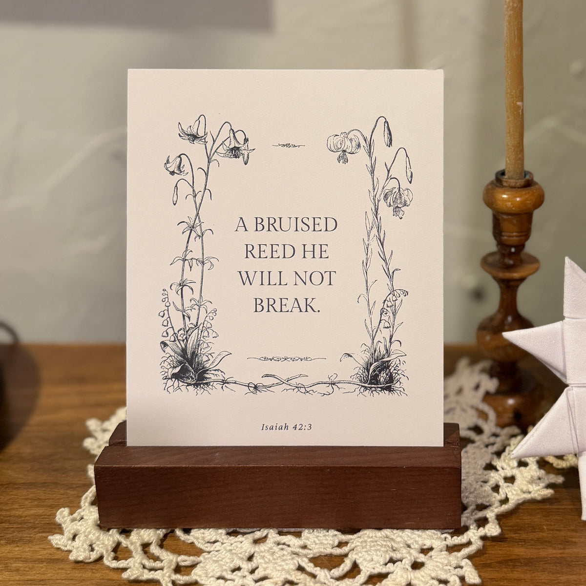 A square art print with the quote &