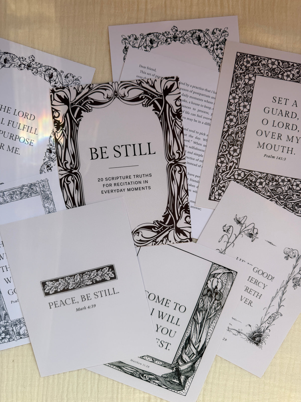"Be Still" Scripture Prayer Cards