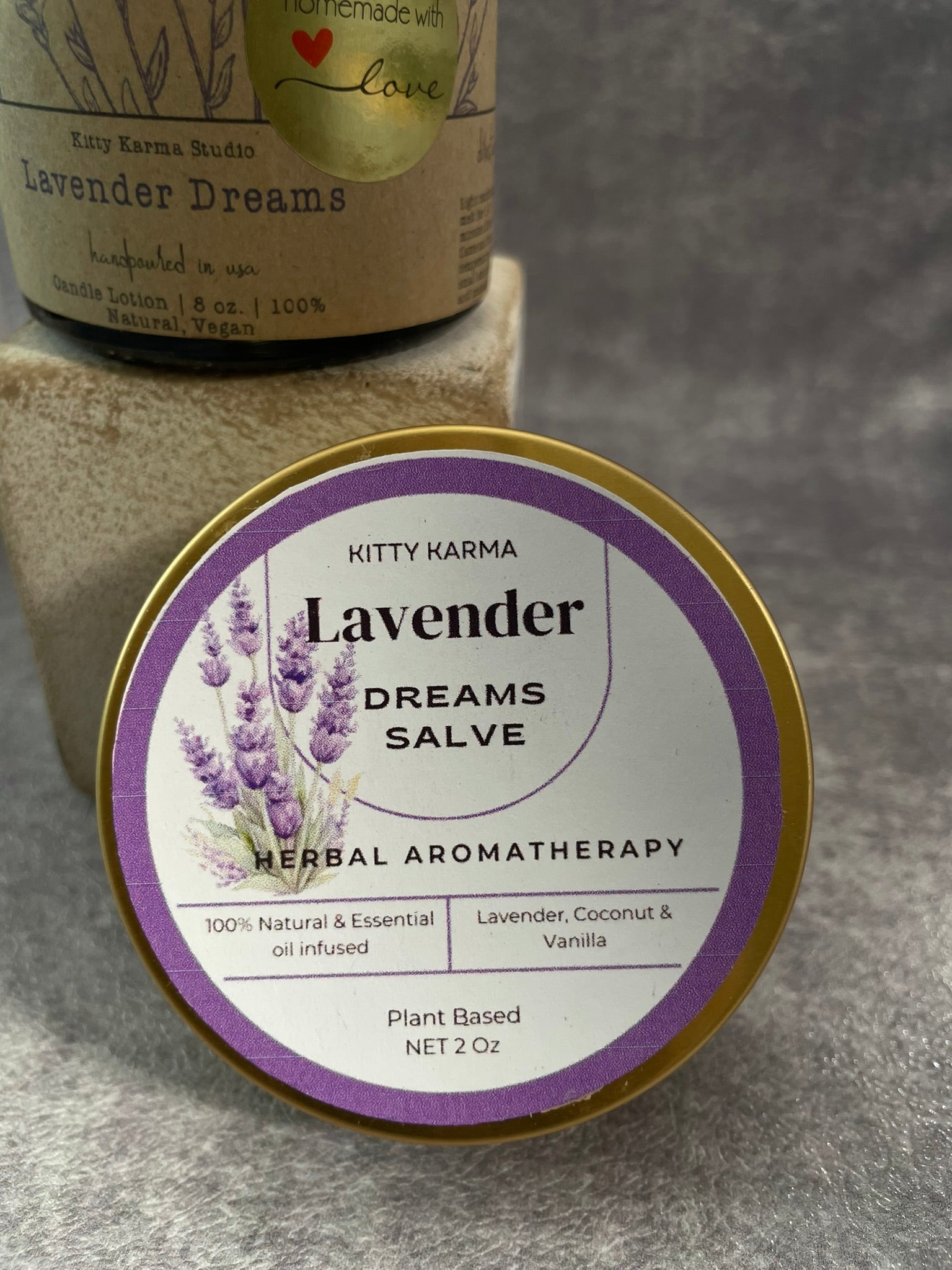 Handmade Lavender Herbal Salve for a Better Sleep and Better Skin