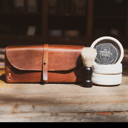 The Local Branch Leather Toiletry Bag The Apothecary Box - USA Made