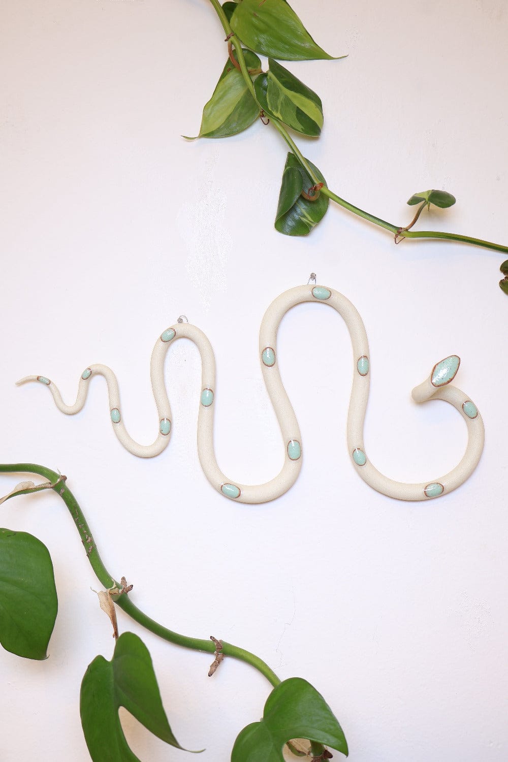 Carter + Rose Sylvia Horizontal Ceramic Wall Snake