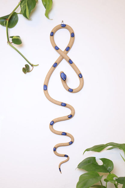 Carter + Rose Selena Ceramic Wall Snake