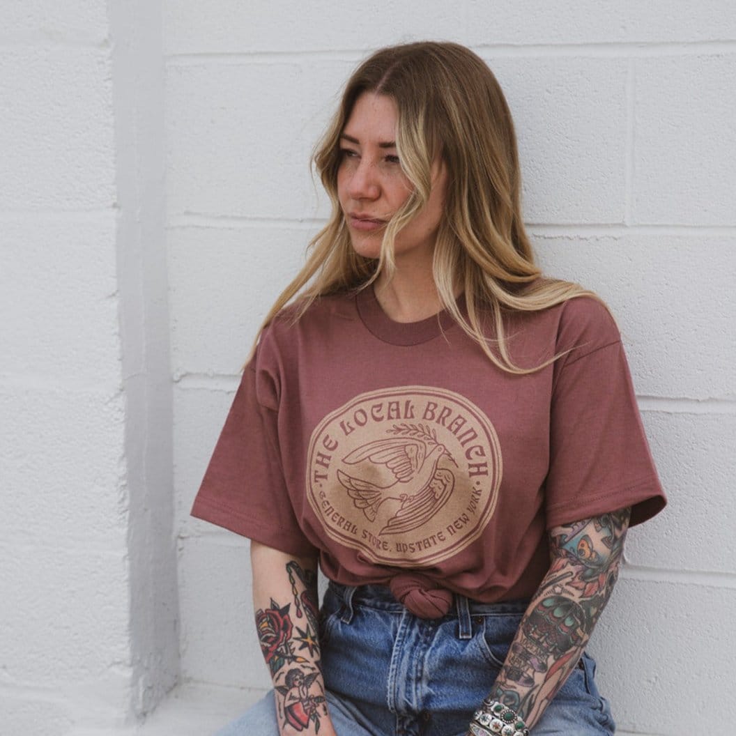 The Local Branch Tee Dove Tee - USA Made