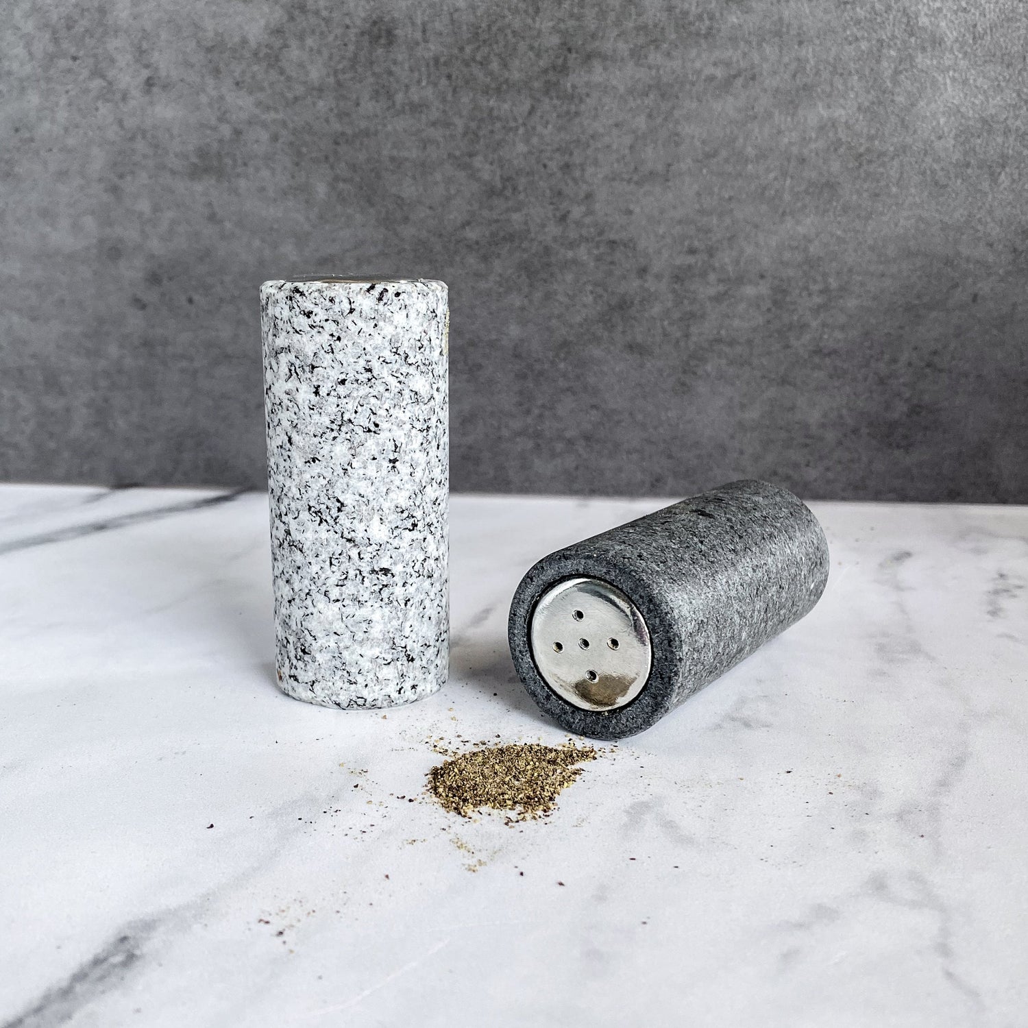 Granite Salt &amp; Pepper Shakers