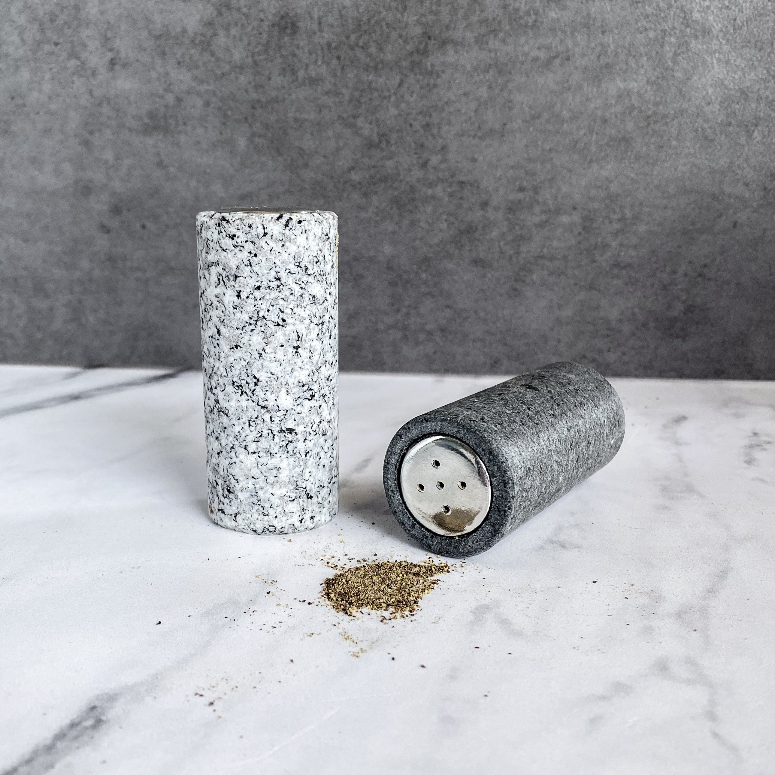 Granite Salt &amp; Pepper Shakers