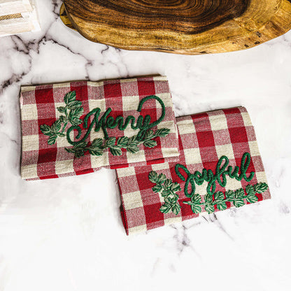Holiday Charcuterie &amp; Tartan Towel Set - My American Goods