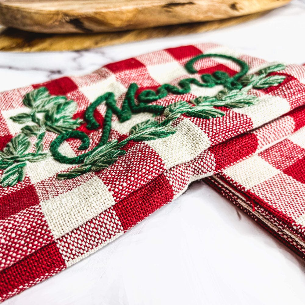 Gia Roma Dish Towel Holiday Charcuterie &amp; Tartan Towel Set