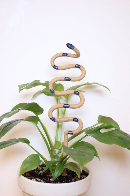 Ceramic Plant Snake Stake