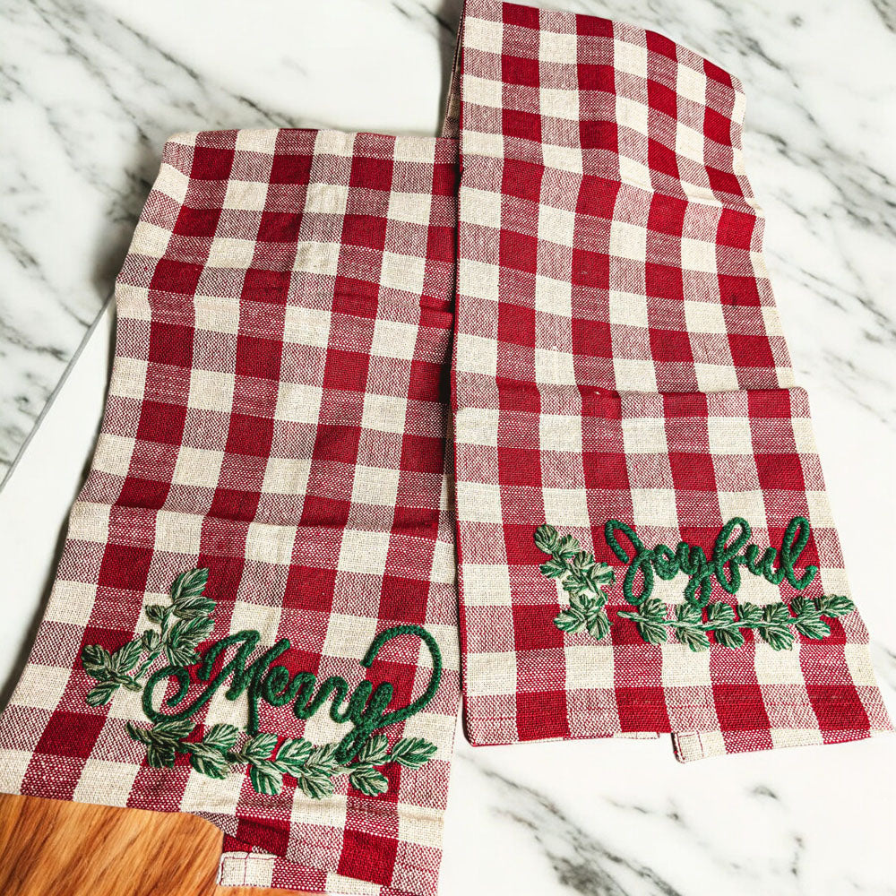 Holiday Charcuterie &amp; Tartan Towel Set - My American Goods