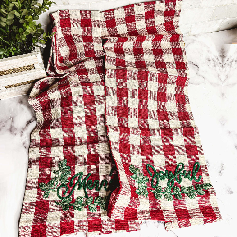 Holiday Charcuterie &amp; Tartan Towel Set - My American Goods