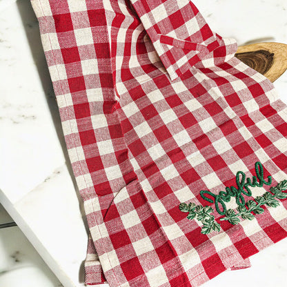 Holiday Charcuterie &amp; Tartan Towel Set - My American Goods