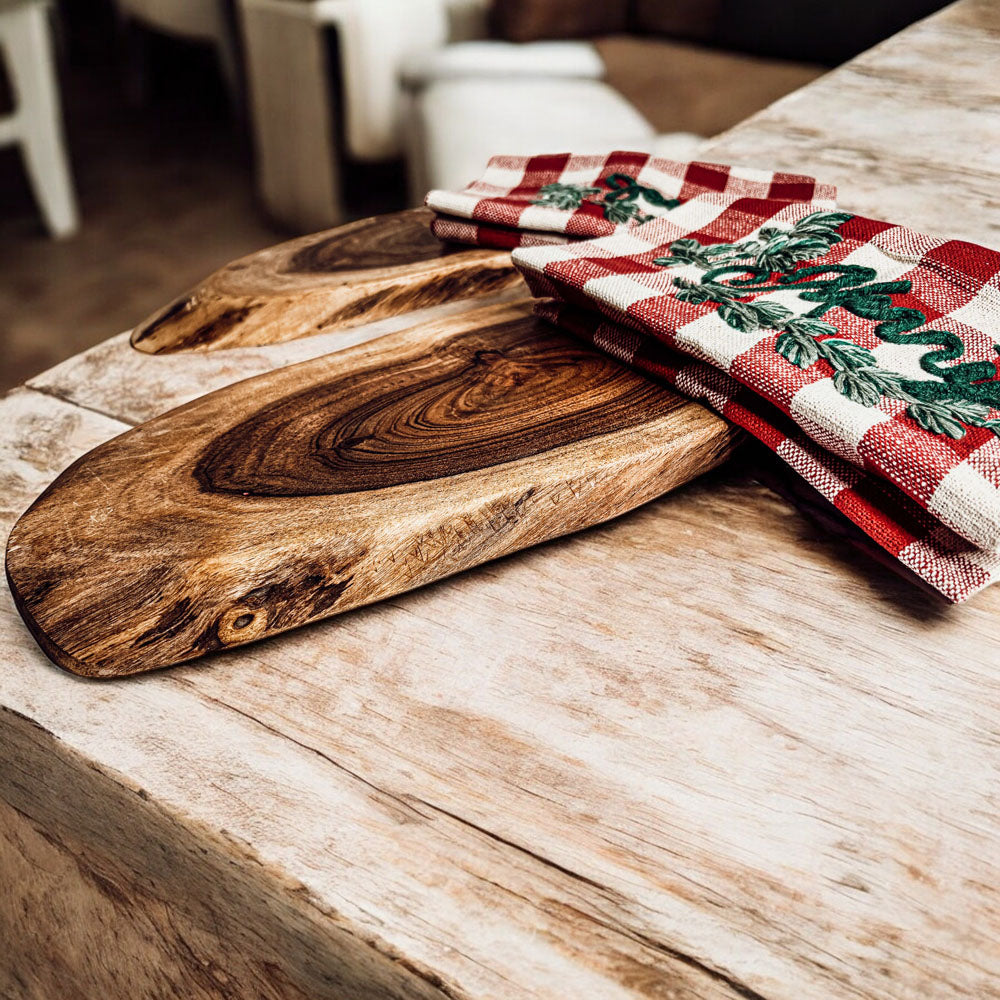 Holiday Charcuterie &amp; Tartan Towel Set - My American Goods