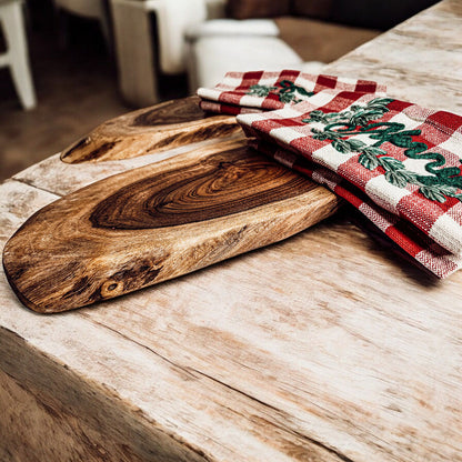 Holiday Charcuterie &amp; Tartan Towel Set - My American Goods